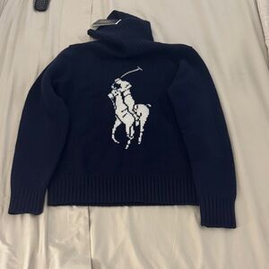 Polo by Ralph Lauren Navy Blue Turtleneck Sweater